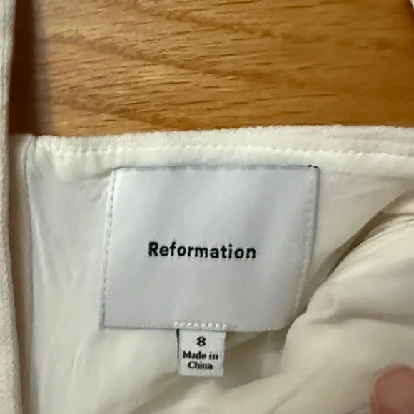 Reformation Alisa Top Ivory - Size 8 B07 - Picture 4 of 8